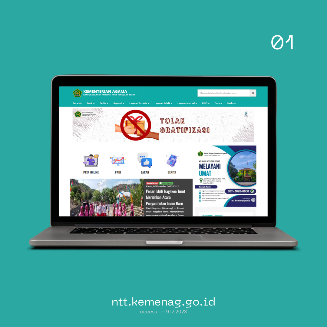 Kanwil Kemenag Provinsi NTT Website
